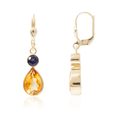 9K Citrine Gold Earrings (CUSTODANA)