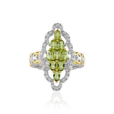 Peridot Silver Ring (Gems en Vogue)