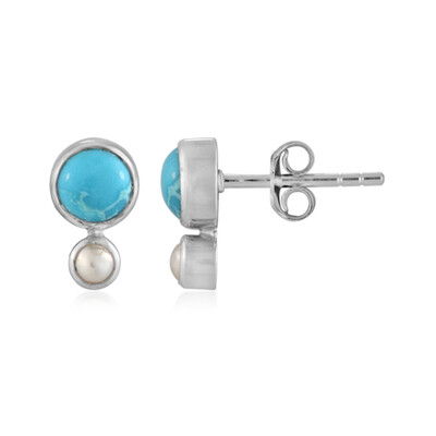 Turquoise Silver Earrings