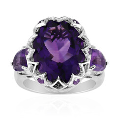 Moroccan Amethyst Silver Ring