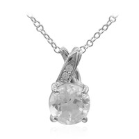 White Topaz Silver Necklace