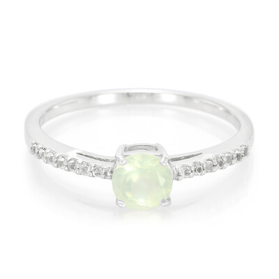 Prehnite Silver Ring