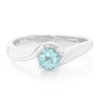 Fluoro Green Apatite Silver Ring