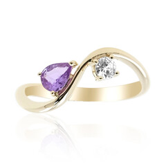 9K Ceylon Purple Sapphire Gold Ring