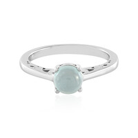 Aqua Chalcedony Silver Ring