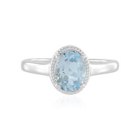 Sky Blue Topaz Silver Ring