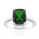 Russian Diopside Silver Ring