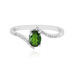 Russian Diopside Silver Ring