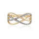 I2 (J) Diamond Silver Ring