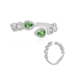 Tanzanian Tsavorite Silver Ring