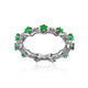 Zambian Emerald Silver Ring