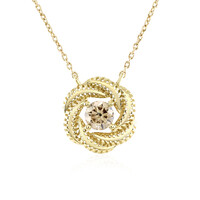 9K Diamond champagne I1 Gold Necklace (Ornaments by de Melo)