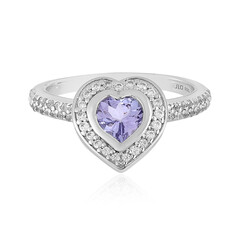 Unheated Tanzanite Silver Ring