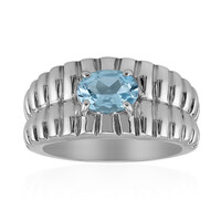 Sky Blue Topaz Silver Ring (TPC)