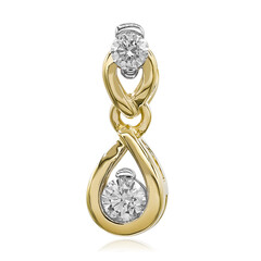 9K SI1 (G) Diamond Gold Pendant