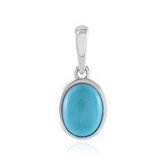 Sleeping Beauty Turquoise Silver Pendant