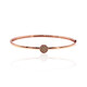 9K SI1 Argyle Rose De France Diamond Gold Bangle (Annette)