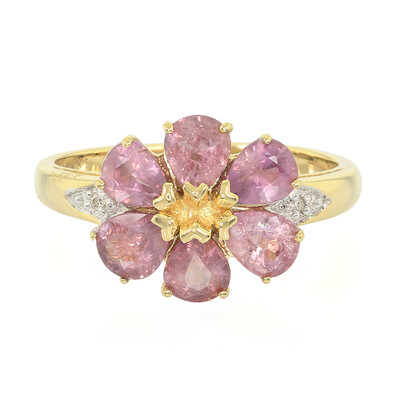 18K Unheated Padparadscha Sapphire Gold Ring (AMAYANI)