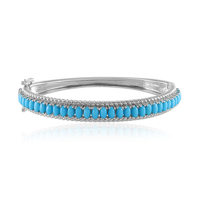 Sleeping Beauty Turquoise Silver Bangle (Faszination Türkis)