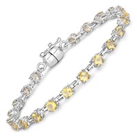 Citrine Silver Bracelet