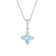 Sky Blue Topaz Silver Necklace