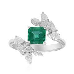 18K AAA Zambian Emerald Gold Ring (CIRARI)