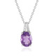 Amethyst Silver Necklace