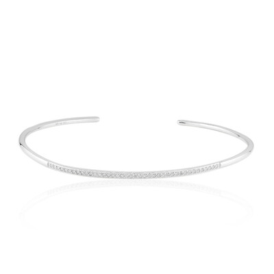 I3 (I) Diamond Silver Bangle