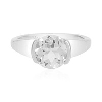 White Topaz Silver Ring