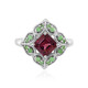 Nigerian Pink Tourmaline Silver Ring