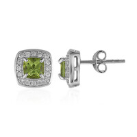 Peridot Silver Earrings