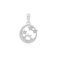 Zircon Silver Pendant