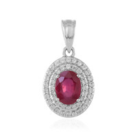 Bemainty Ruby Silver Pendant