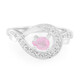 Pink Sapphire Silver Ring