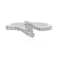 I4 (J) Diamond Silver Ring