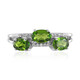 Russian Diopside Silver Ring