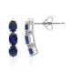 18K Ceylon Blue Sapphire Gold Earrings (CIRARI)