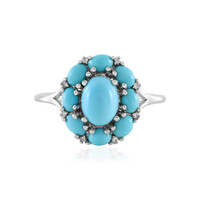 Sleeping Beauty Turquoise Silver Ring