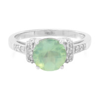 Prehnite Silver Ring