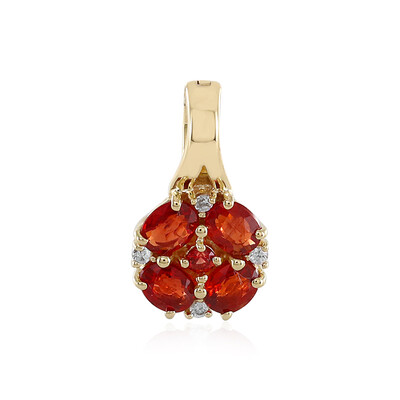 9K Tanzanian Ruby Gold Pendant