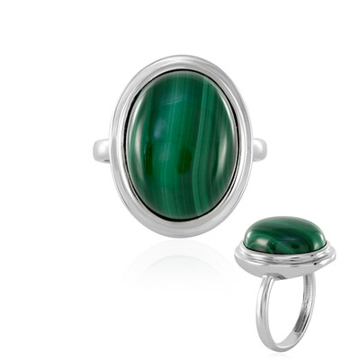 Malachite Silver Ring (MONOSONO COLLECTION)