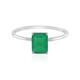 Brazilian Emerald Platinum Ring