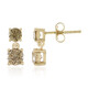 9K I3 Brown Diamond Gold Earrings