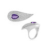 Amethyst Silver Ring (de Melo)