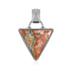 Ocean Jasper Silver Pendant (Bali Barong)