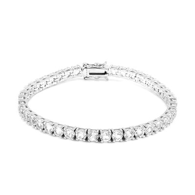 White Topaz Silver Bracelet