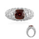 Mahogany Zircon Silver Ring (de Melo)