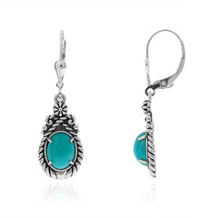 Turquoise Silver Earrings (Desert Chic)