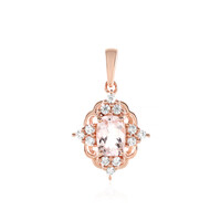 Morganite Silver Pendant