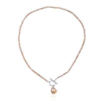 Freshwater pearl Silver Necklace (TPC)